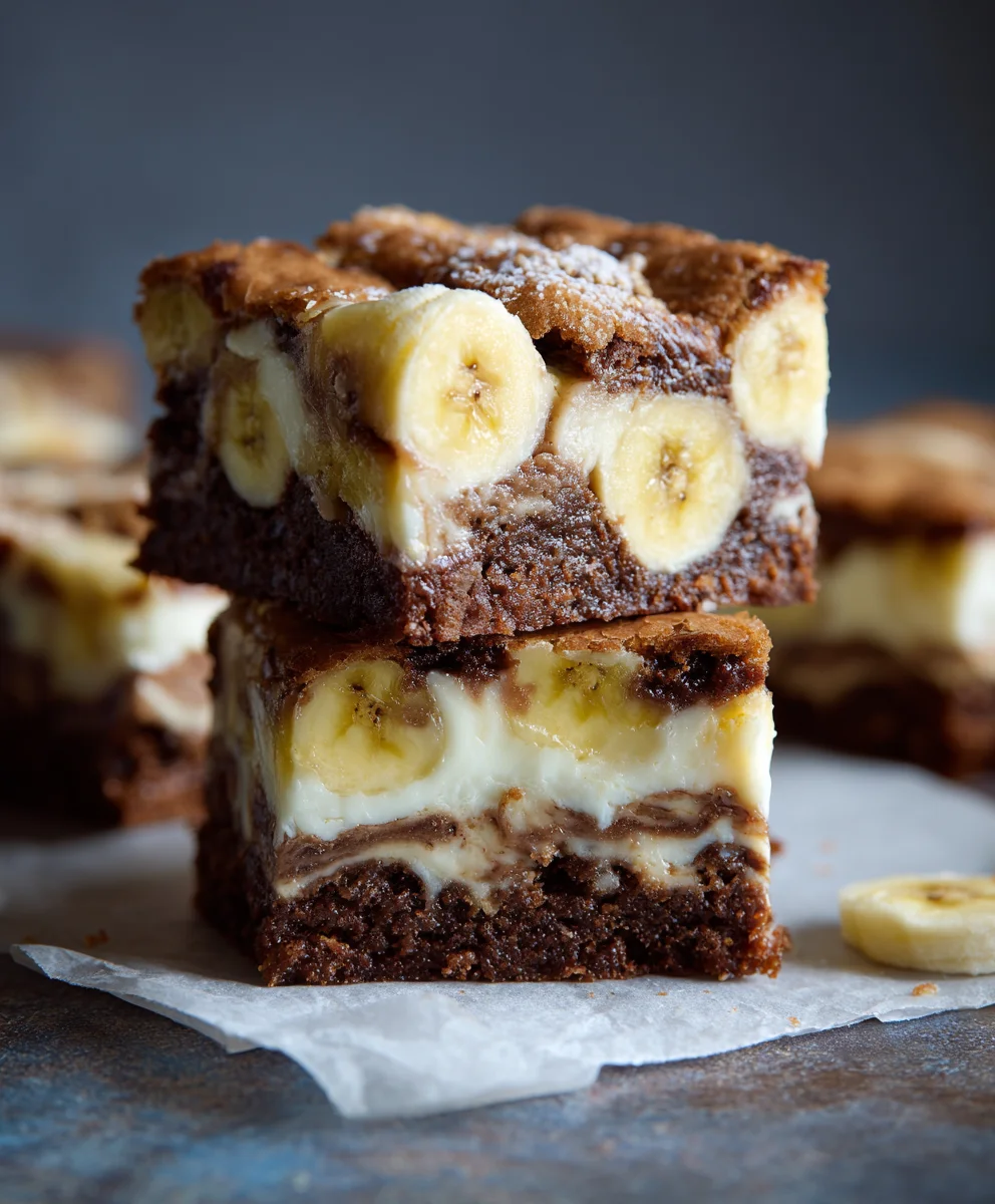 Banana Pudding Brownies-Decadent & Easy Recipe