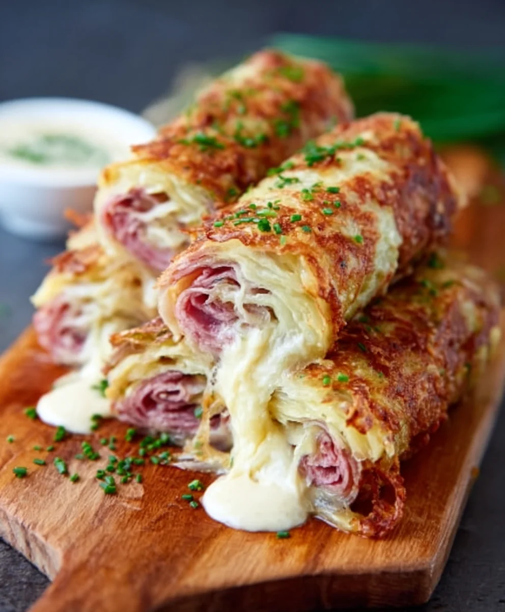 Keto Crispy Beef Reuben Roll-Ups - Easy Low Carb