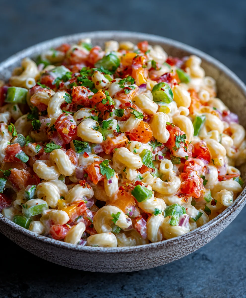 Spicy Mexican Macaroni Salad - A Delicious Twist