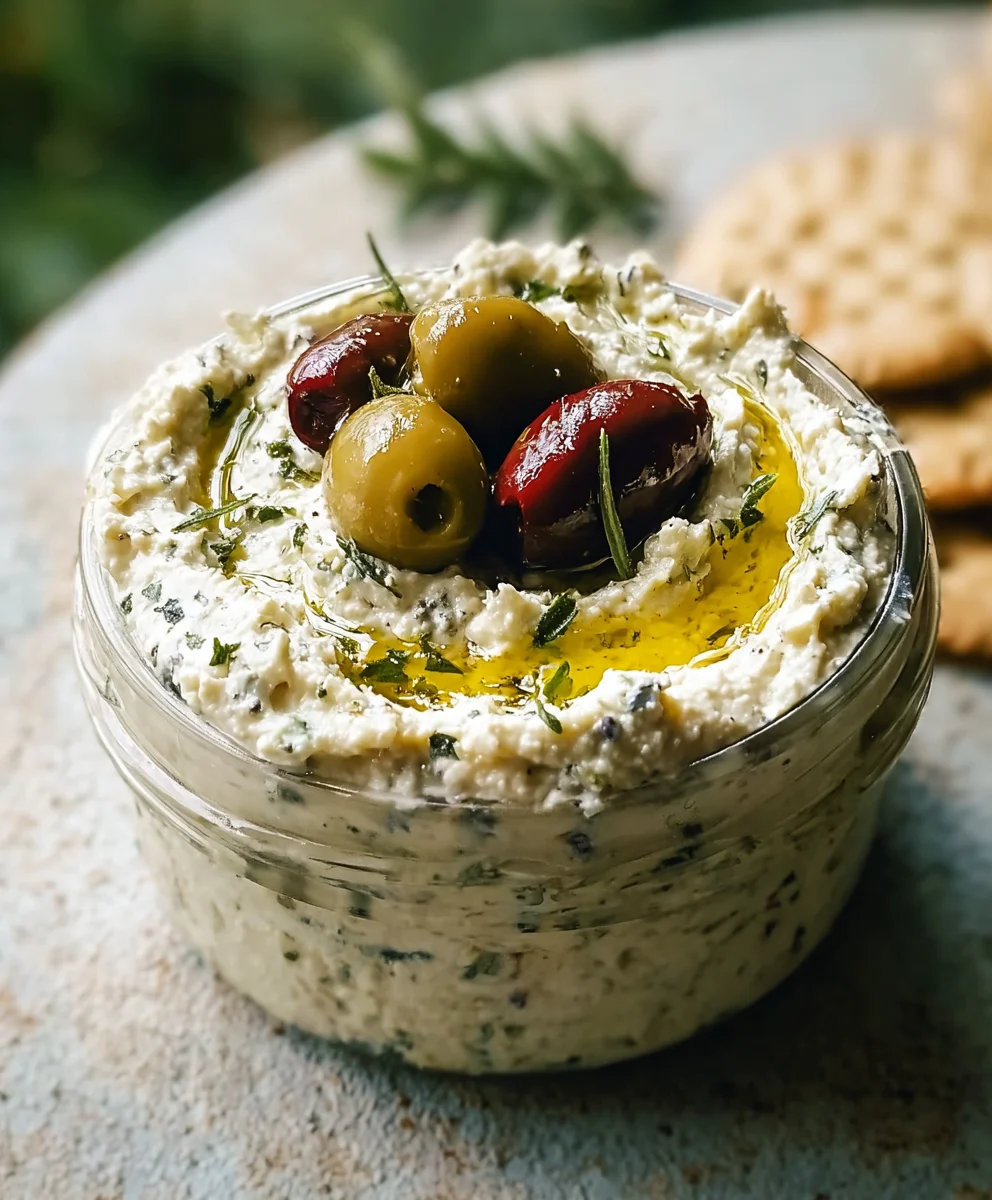 Olive Lovers Dream Dip-Creamy Tangy Irresistible
