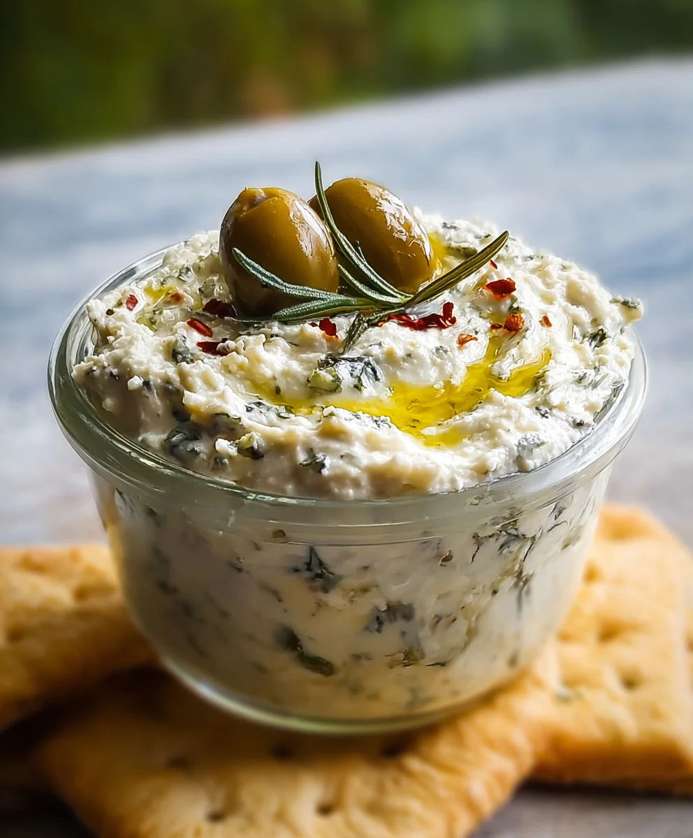 Olive Lovers Dream Dip-Creamy Tangy Irresistible
