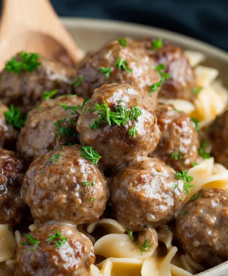 Easy Crock Pot Swedish Beef Meatballs Recipe